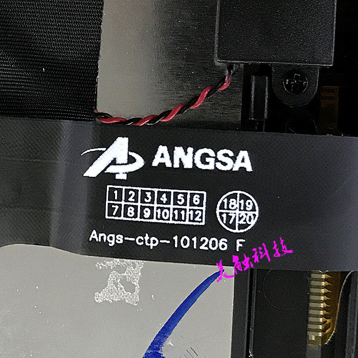 12 10 1 inch tablet curved glass touch screen handwriting outside screen Angs-ctp-101206 F