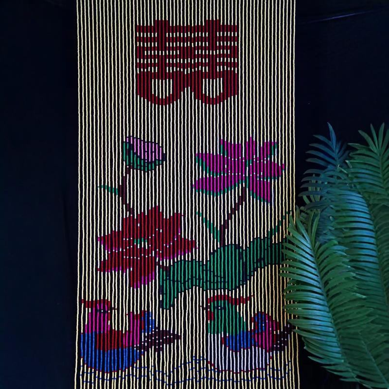 New Handmade Door Curtain, Entrance Partition Bead Curtain, Hanging Curtain, Vintage Screen, Bathroom Partition, Bedroom Curtain, Finished Product Decoration