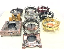 Restaurant solid alcohol furnace Wrought iron furnace Dry boiler stove base Small hot pot pot frame Pot base Open furnace furnace Simple furnace
