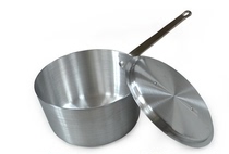 Double bottom pot Western-style pot Aluminum soup pot thickened aluminum pot soup pot Aluminum juice pot Porridge pot Ramen pot Single handle pot Milk pot send cover