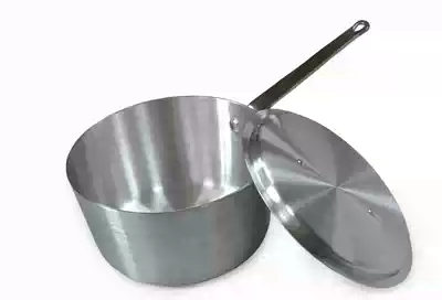 Double bottom pot Western-style pot Aluminum soup pot thickened aluminum pot soup pot Aluminum juice pot Porridge pot Ramen pot Single handle pot Milk pot Free cover