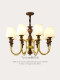 American Retro Chandelier, Living Room Main Light, Master Bedroom, Dining Room, Study Room Light, French Mid-Century Style, High-End Feel, Homestay Lighting Fixtures