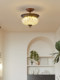 American Retro Ceiling Lamp, Entrance Door Lamp, Country Style Corridor, Aisle Balcony Lamp, Creative Pineapple Glass Lamp