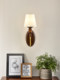 American Retro Wall Lamp, Bedroom Bedside Lamp, Antique Style Living Room Background Wall Lamp, Corridor Aisle Creative Fabric Lamp
