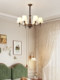 American Retro Living Room Chandelier, French Minimalist Master Bedroom, Dining Room, Study Lighting, Creative Model Room Lighting Fixtures
