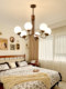 American Retro Chandelier Living Room Headlight Master Bedroom Dining Room Study Lighting Antique Style Scandinavian Creative Magic Bean Lamps