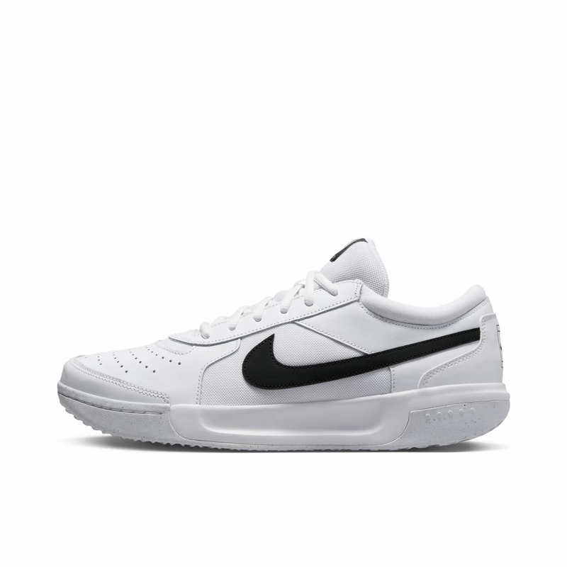 Nike Court Lite 3 Fabric Synthetic Leather Zoom Shock Absorbing Breathable Low-Top Tennis Shoes for Men
