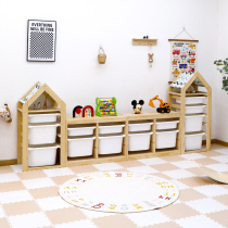 Childrens room storage cabinet to store solid wood childrens supplies clothes car storage drawer type baby toy storage cabinet