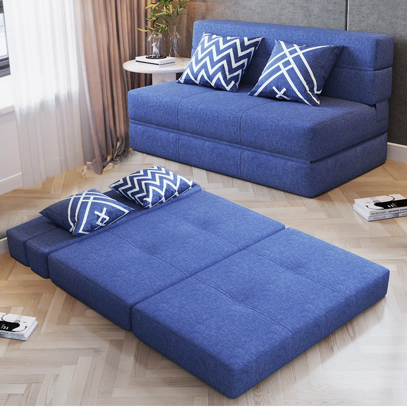 Tatami sofa bed Folding Multifunctional Small Family Type Home 1 2 m Single Double Dual-use Latex Simple Bed