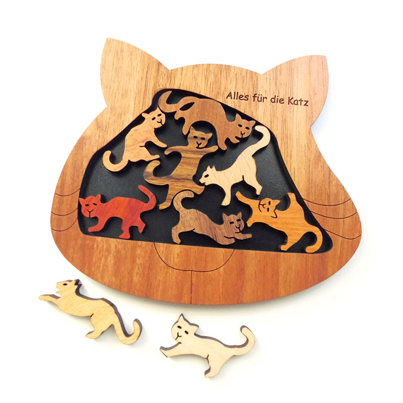 товар из китая constantin 康斯坦丁 alles für die katz 一切为了猫咪木质拼图
