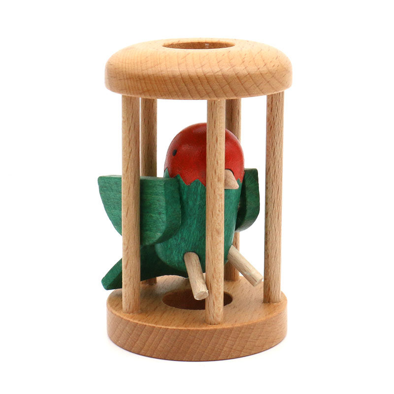 Настольная игра owl in cage 笼中之鸟笼中取物孔明锁智力益智解谜玩具木质猫头鹰