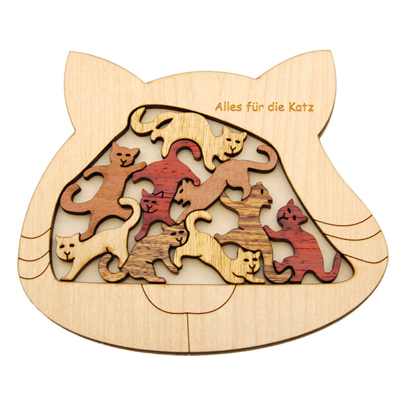 товар из китая constantin 康斯坦丁 alles für die katz 一切为了猫咪木质拼图