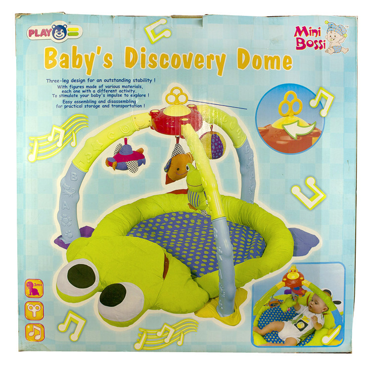 baby discovery dome baby music crawling game mat lie down and kick fitness rack blg