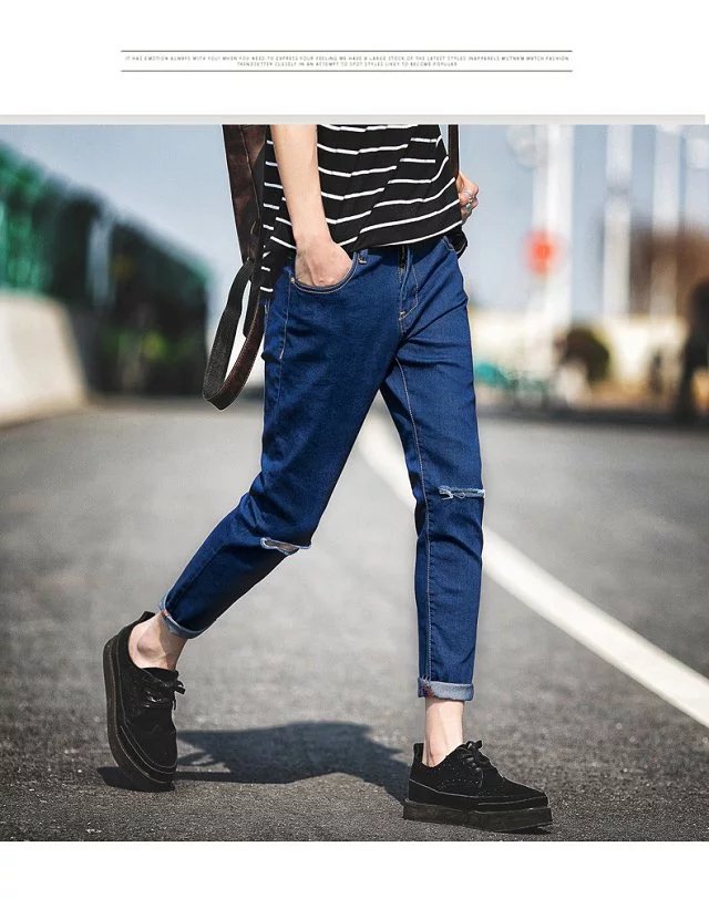 Jeans pour jeunesse pieds Slim pour été - Ref 1467998 Image 12