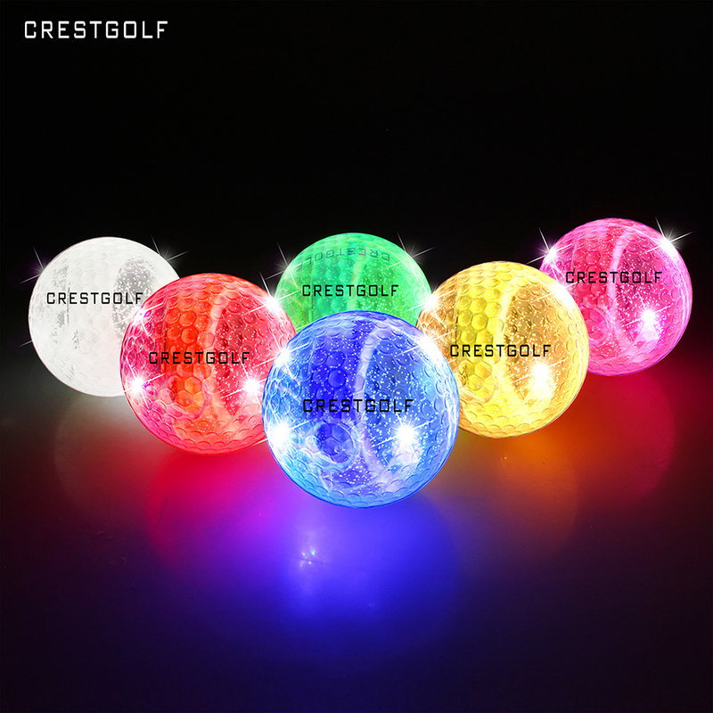 Crestgolf Official Led Golf Ball, Long-Lasting and Always Bright, Special Three-Layer Ball for Nighttime Use, Available in Multiple Colors
