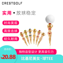 crestgolf golf supplies accessories serve tee plastic ball nails Sexy bikini Beauty nails 6 only