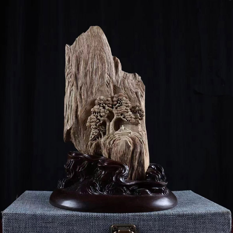 Wood Carving Agarwood Landscape Ornament Large Flower and Bird Table Decoration Home Creative Crafts Living Room Office Opening Wood Carving Agarwood Landscape Ornament Large Flower and Bird Table Decoration Home Creative Crafts Living Room Office Opening