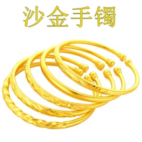 Vòng đeo tay nữ Shajin Việt Nam vàng 24k 999 chính hãng Việt Nam vàng nguyên chất màu vàng bền không phai vàng trang sức - Vòng đeo tay Cuff vòng tay bạc nam