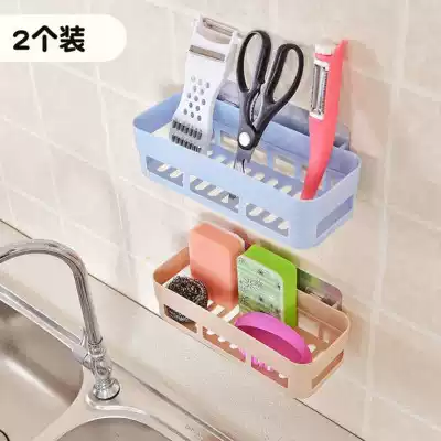 Punch-free wall hanging bathroom powder room rack toilet toilet toilet wash table wall suction cup wall storage layer shelf