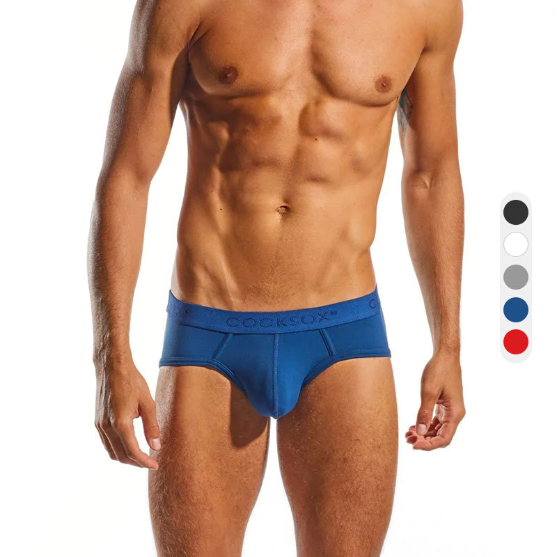 Cocksox Sexy Men's Briefs High Elasticity Low Waist Three-Dimensional U Convex Pouch Breathable Sports Fashion Cx76N Cocksox Sexy Men's Briefs High Elasticity Low Waist Three-Dimensional U Convex Pouch Breathable Sports Fashion Cx76N