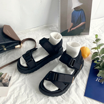 Magic sticker sports thick bottom sandal female students 100 hitch 2021 new summer ulzzang original Cebu craze