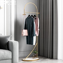 Light luxury coat rack landing modern simple Nordic marble bedroom net red ins clothing store window display rack