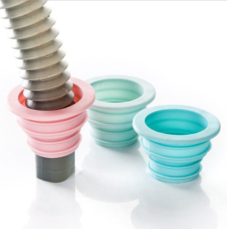 Downpipe deodorant silicone connector kitchen pipe sewer seal ring washing machine drain pipe floor drain seal plug