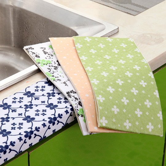 4 sheets Self-adhesive sink surface Waterproof Patch Wash Vegetable Basin Moisture-absorbing Makeup Room Bathroom kitchen Waterproof Sticker Static Sticker