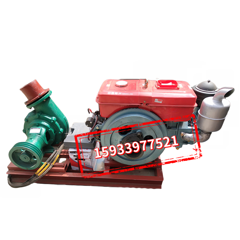Horizontal suction sand pump river bottom suction sand pump Small domestic diesel engine suction sand machine abrasion-proof sand machine 3 inch 4 inches 6 inches
