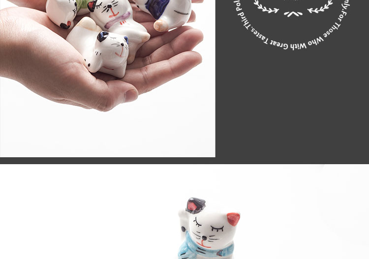 Nhật Bản dễ thương đũa đũa chủ sáng tạo bộ đồ ăn gia đình đũa gốm đũa hỗ trợ gối muỗng giá chén ăn cơm