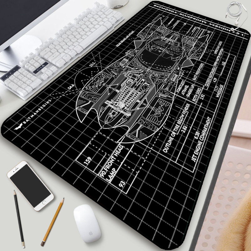 Batman Mouse Pad Dc Superhero Merchandise Extra Large Thickened Computer Keyboard Notebook Desk Pad