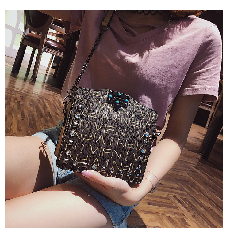Ins siêu lửa crossbody nữ 2019 mới thủy triều cao cấp túi đeo vai nước ngoài phiên bản Hàn Quốc của chuỗi túi nhỏ hoang dã - Túi xách nữ balo đựng laptop