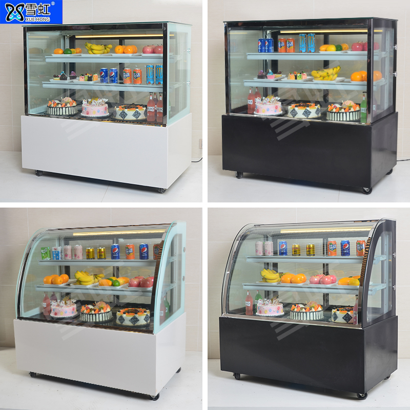 Xuehong cake cabinet Refrigerated display cabinet Commercial dessert West point fresh cabinet Mousse freezer Desktop air-cooled deli cabinet