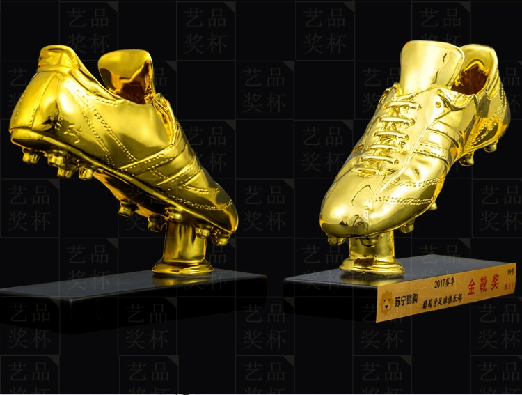 World Cup Custom Golden Boot Award Nhựa cúp mạ vàng bóng đá Ông Shooter thưởng giày thi đấu cúp người hâm mộ - Bóng đá