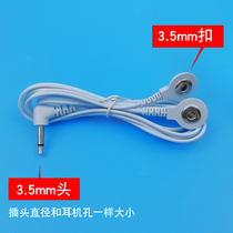 3 5 plug button button patch link wire intermediate frequency physiotherapy instrument lead meridian massage instrument electrode line