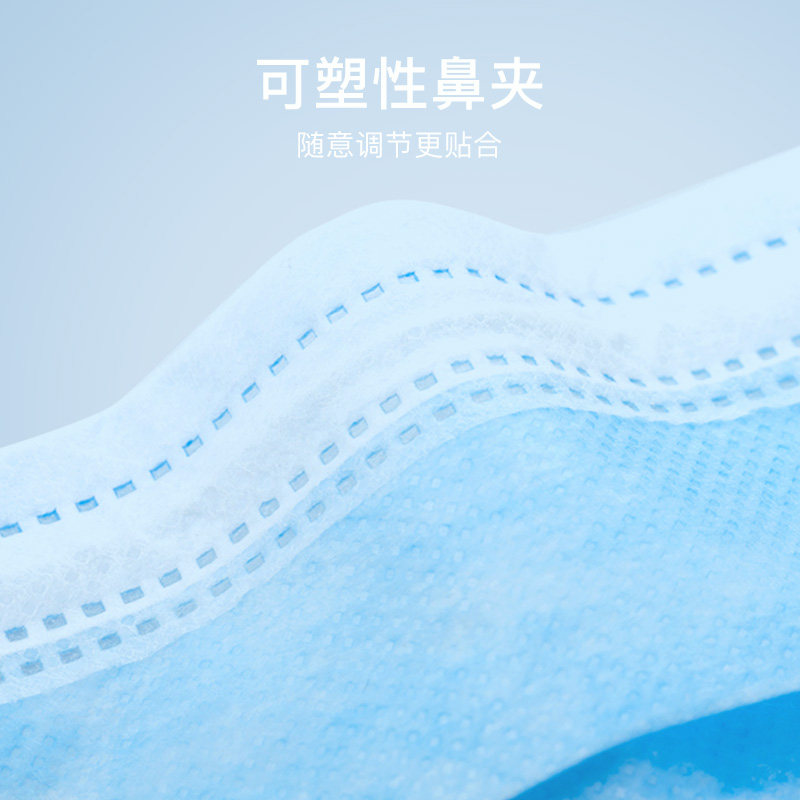 拓野 医用级一次性口罩 3层防病毒 50只 图5