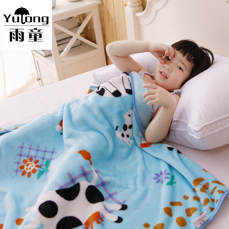 Spring and summer thin coral wool baby blanket children baby blanket cover nursery baby little quilt