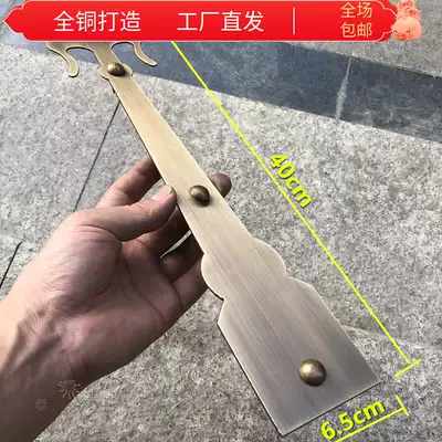 Antique door copper Press strip accessories courtyard door wishful corner flower copper corner pure copper accessories wooden door anti-cracking one price