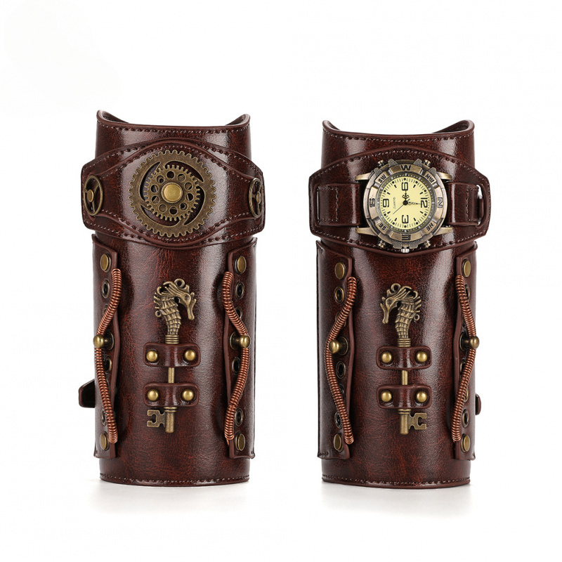 Medieval Retro Steampunk Outdoor Photography Bracelet Jewelry for Women Halloween Wristband Holiday Party Arm Ring