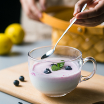 Minimalist large number round breakfast milk cup Home thickened glass cups Milk Tea Flower Tea Cup Coffee Cup Water Cup