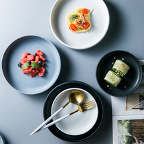 Nordic Ceramic Soup Pan Creative Western Dining Tray Challapan Home Dish Dish Disc Sauerkraut Dish Bowl Pasta Dish Cutlery