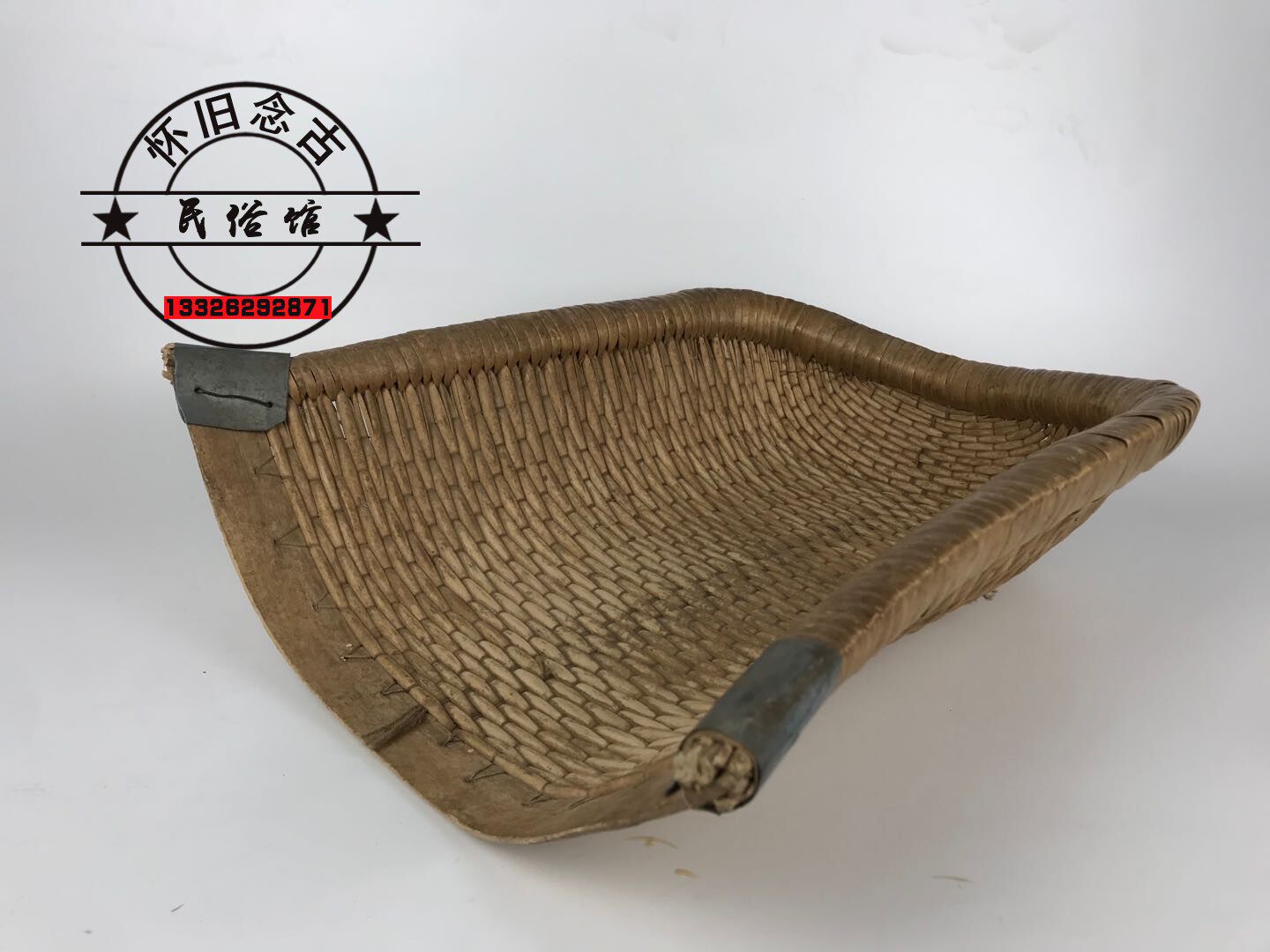 Old Dustpan Harvest Festival Farm Tools Bamboo Weaving Farming Tools Miscellaneous Farmyard Decoration Props Folklore Nostalgic Old Objects