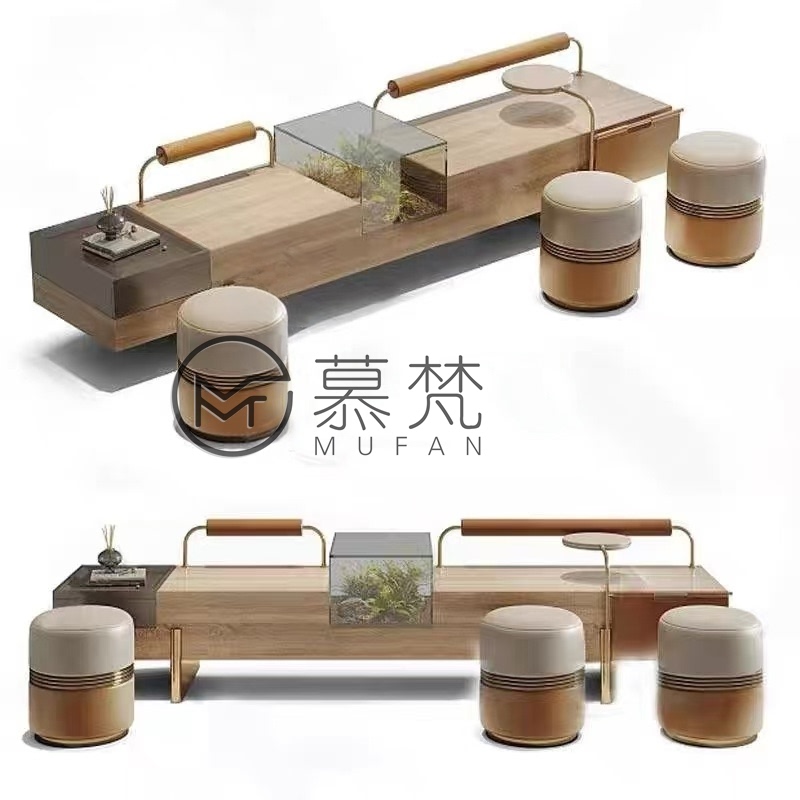 Nordic Minimalist Solid Wood Landscape Bench for Sales Office, Mezzanine, Shopping Mall, Office Area, and Elevator Entrance Rest Bench Nordic Minimalist Solid Wood Landscape Bench for Sales Office, Mezzanine, Shopping Mall, Office Area, and Elevator Entrance Rest Bench