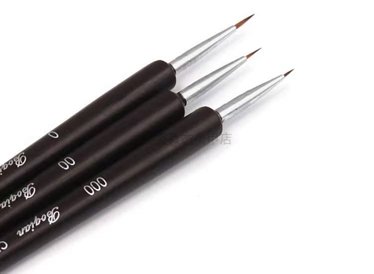 Nail Paint Set Pen Pull Pen 3 Sticker Pen Black Rod Hook Pen Dụng cụ làm móng - Công cụ Nail bộ dụng cụ lấy khóe móng chân