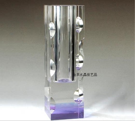 Crystal Vase Factory Direct Sale Small Size Personalized Bedroom Living Room Desktop Chinese Style Large Size Simple Business Gift Team Gift