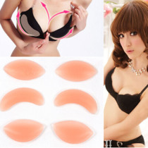 Swimsuit breast pad silicone bra pad silicone bra insert sexy big chest thickened triangle chest pad silicone pad