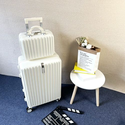 Белый вместительный и большой чемодан, японская школьная юбка для школьников для путешествий, коллекция 2023, 20 дюймов