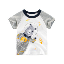 27kids boys cotton thin childrens clothing New 2021 summer childrens short sleeve T-shirt boys childrens summer clothes