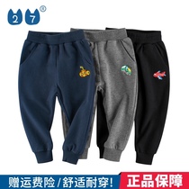 27kids Tide brand childrens clothing cotton autumn new boys sports pants autumn childrens trousers baby casual pants