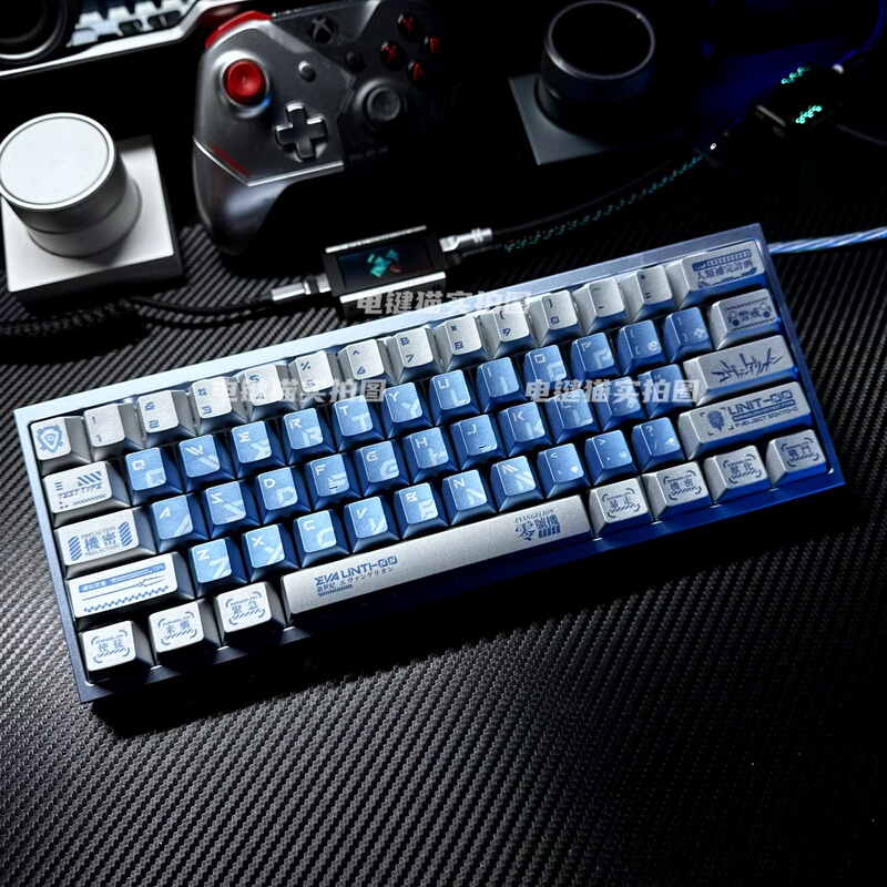 Ayanami Rei Metallic Paint Keycap Eva Unit-01 Asuka Unit-01 Gundam High Aesthetic Recommended Keyboard Keycap